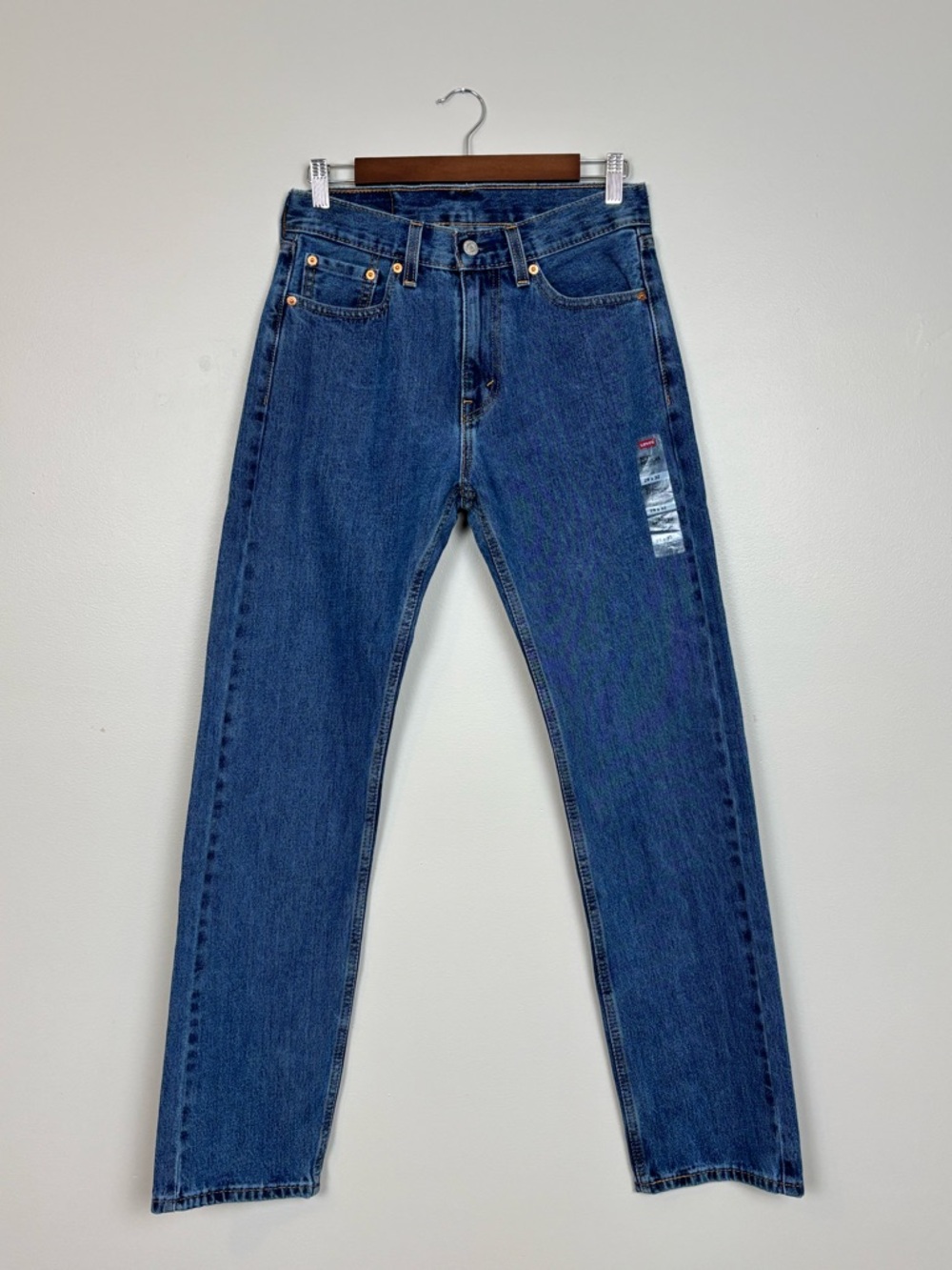 Levi Strauss Jeans Mens 29x32 Blue‎ 505 Regular Straight Leg Denim Red Tab